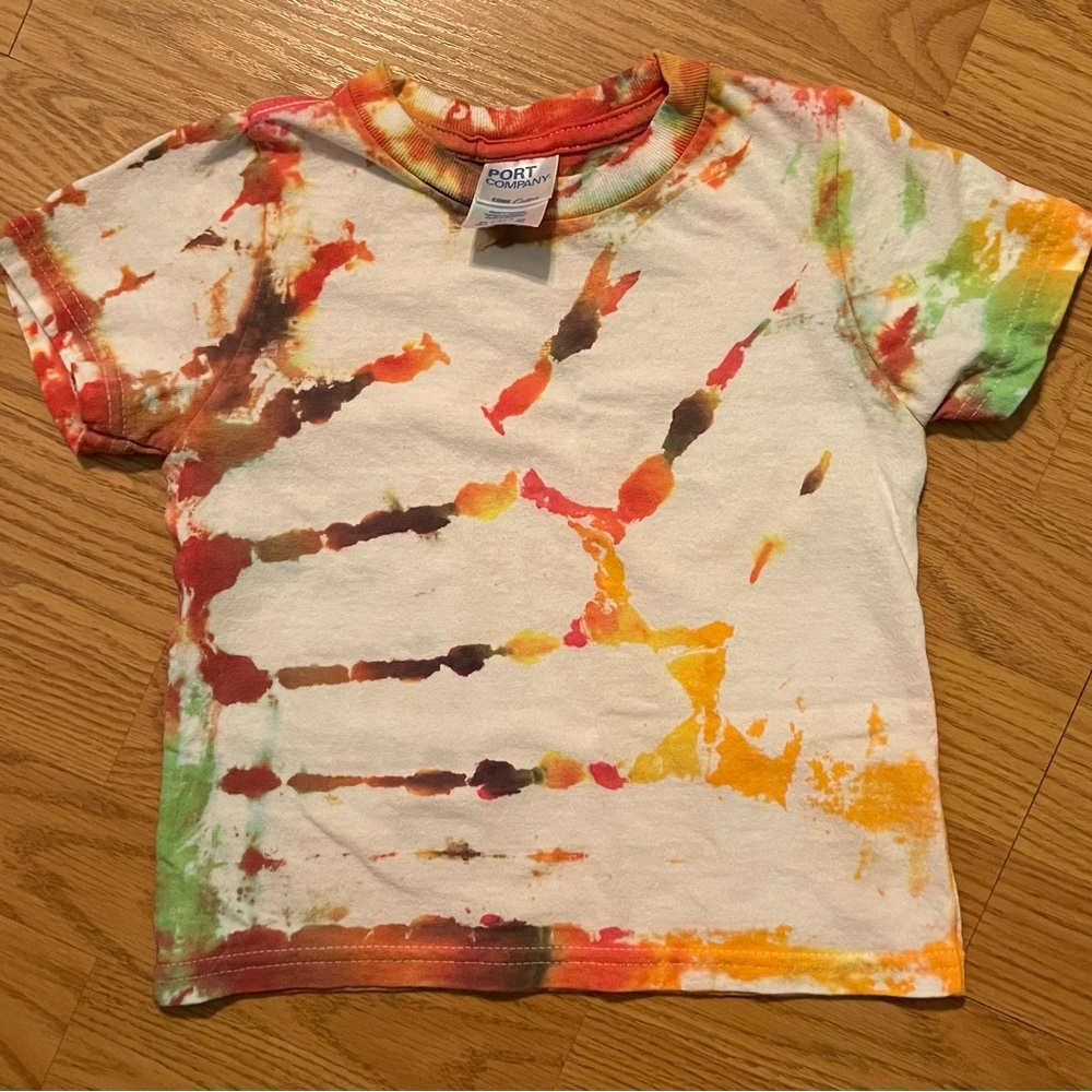 Toddler Fall Colored Tie Dye Shirt